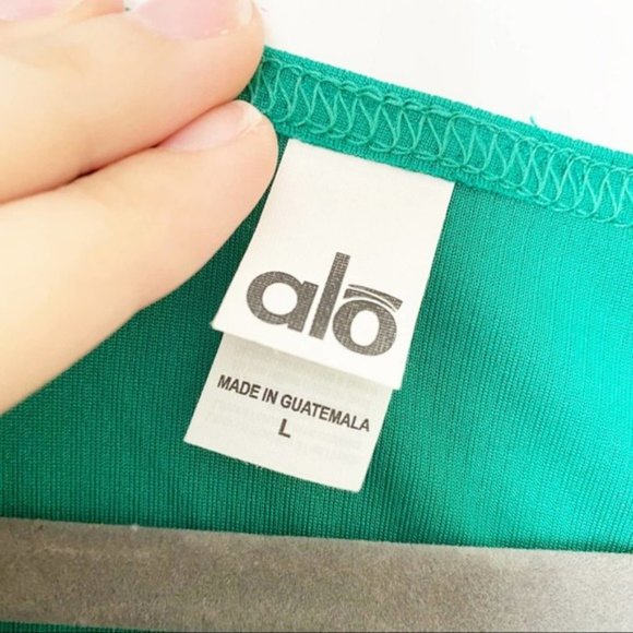 ALO Yoga Green Active Wear Workout Tank -M:L - Picture 4 of 4